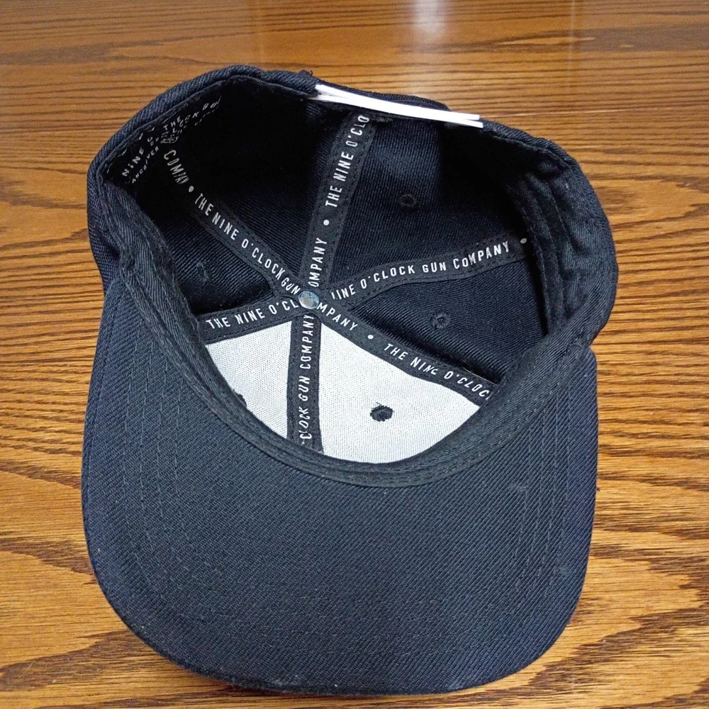 Kids Nine O'Clock Company Vancouver Black Snapback Hat Felt A Patch 1914 Cap